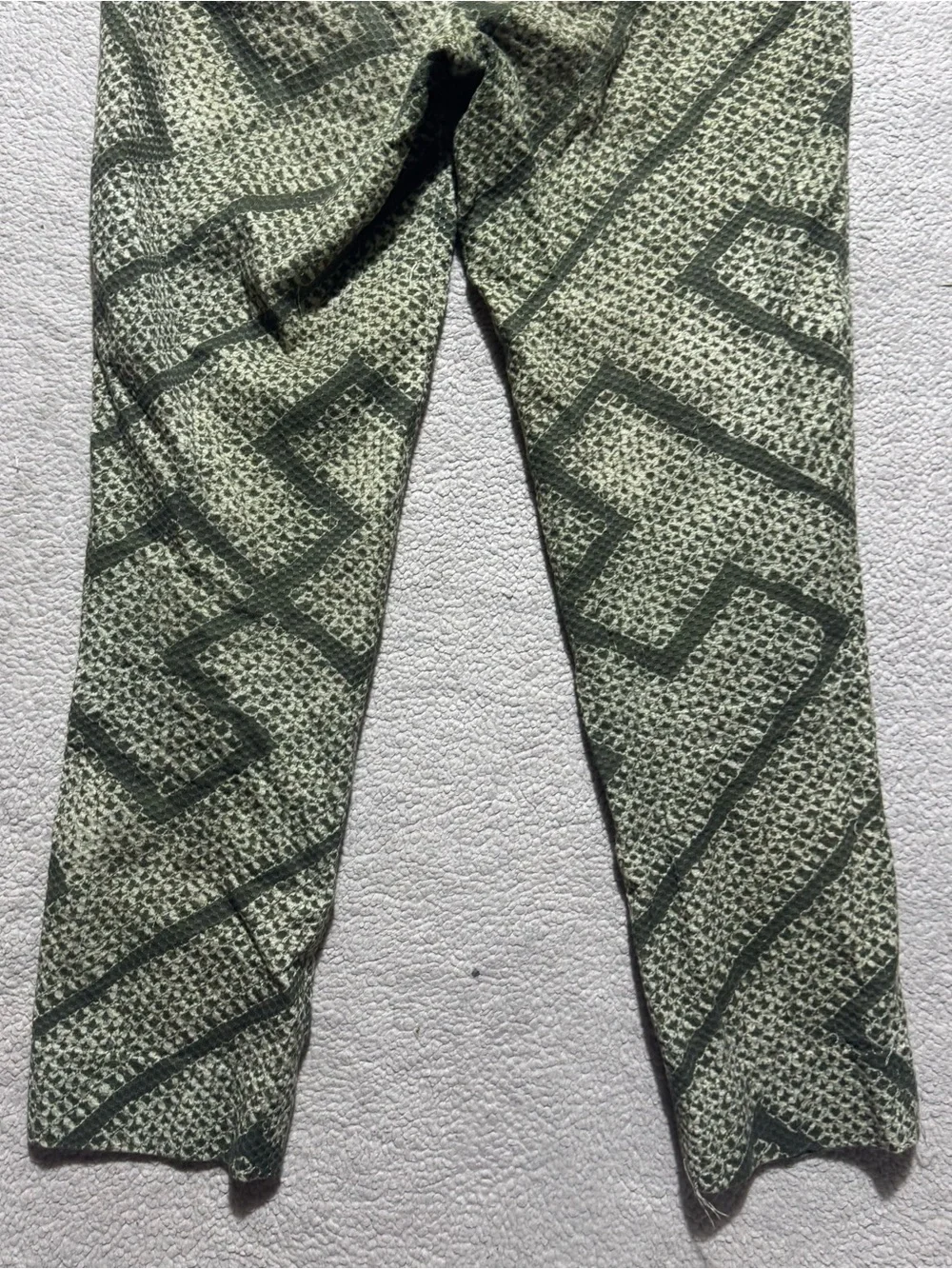 PT01 Pants Womens 40 (4 US) PT Torino PTW Green Patterned New York Italy 28x26.5